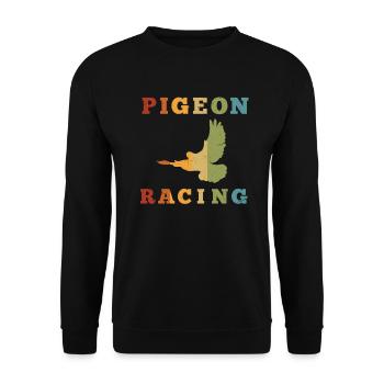 Pigeon pigeon pigeon race pigeon fancier gift - Unisex Sweatshirt - black - Front - Alina (178cm) & Michal (187cm)