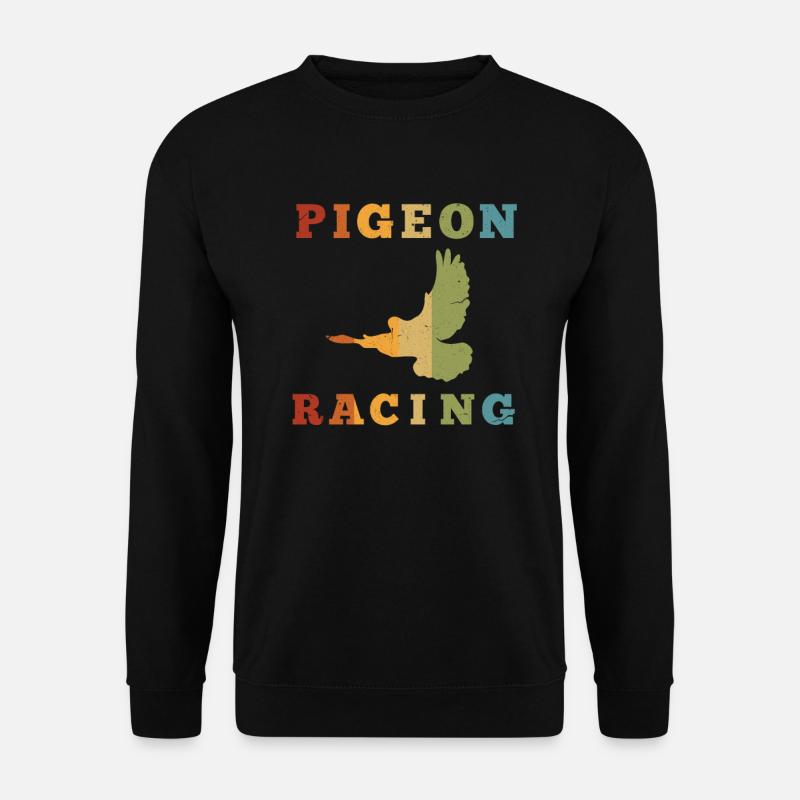 Taube Tauben Taubenrennen Taubenzüchter Geschenk - Unisex Pullover - Schwarz