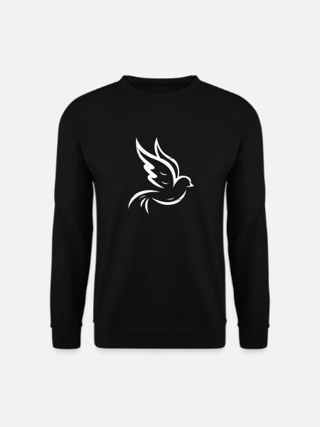 Taube Friedenstaube - Unisex Pullover - Schwarz
