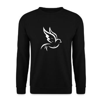 Pigeon Bird Pigeons Birds Pigeon Fanciers Gift - Unisex Sweatshirt - black - Front - Alina (178cm) & Michal (187cm)