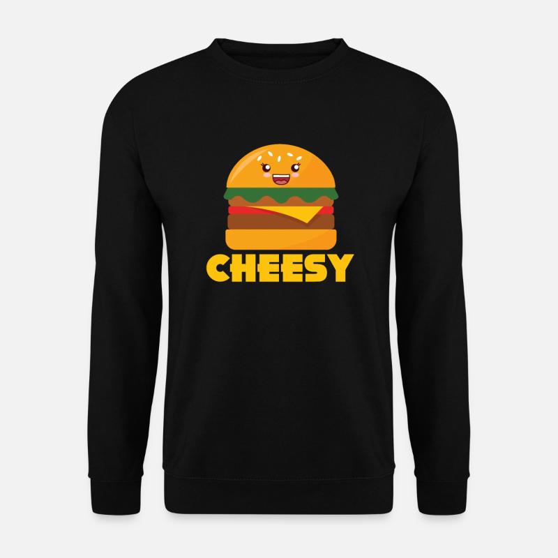 Cheeseburger - Unisex Pullover - Schwarz