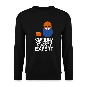 Nuggets de poulet Nugget Fast Food Food Gift - Sweat-shirt Unisexe - noir - Devant - Alina (178cm) & Michal (187cm)