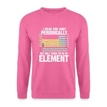 système périodique - Sweat-shirt Unisexe - rose - Devant