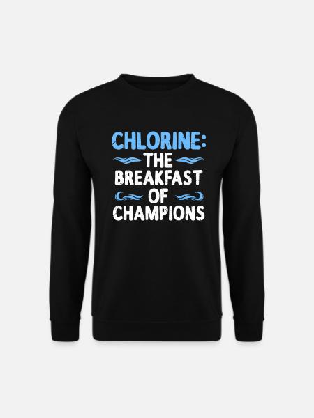 natation - Sweat-shirt Unisexe - noir
