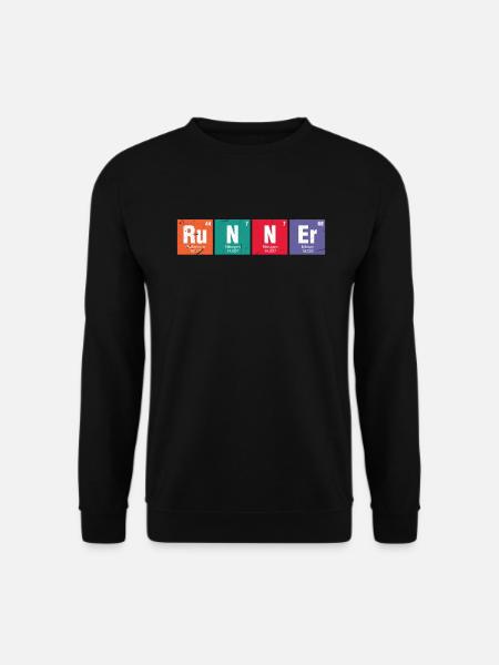 Chimie runner science cadeau en cours d'exécution - Sweat-shirt Unisexe - noir