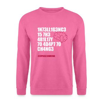 Wissenschaft Intelligenz - Unisex Pullover - Pink - Vorne