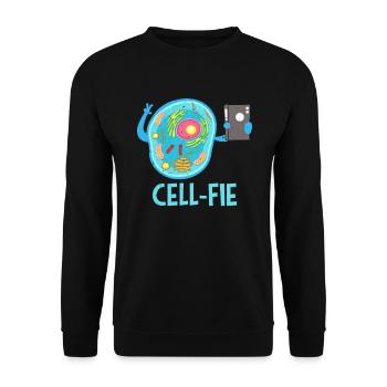 Cadeau de chimie de nerd de science cellulaire de biologie - Sweat-shirt Unisexe - noir - Devant - Alina (178cm) & Michal (187cm)