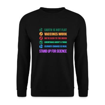 Scientifique scientifique nerd chimie cadeau - Sweat-shirt Unisexe - noir - Devant - Alina (178cm) & Michal (187cm)