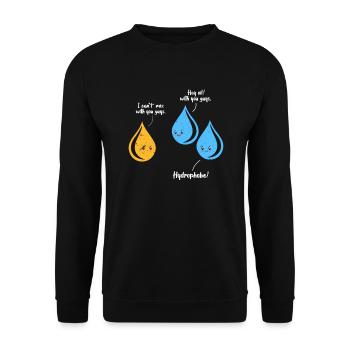 Chemistry science physics science laboratory gift - Unisex Sweatshirt - black - Front - Alina (178cm) & Michal (187cm)