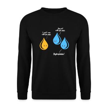 Wissenschaft - Unisex Pullover - Schwarz - Vorne - Alina (178cm) & Michal (187cm)