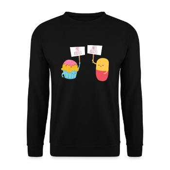 Wissenschaft - Unisex Pullover - Schwarz - Vorne - Alina (178cm) & Michal (187cm)