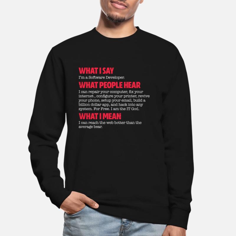 Software developer Unisex Sweatshirt