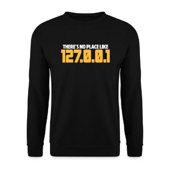 programmer - Unisex Sweatshirt - black - Front - Alina (178cm) & Michal (187cm)