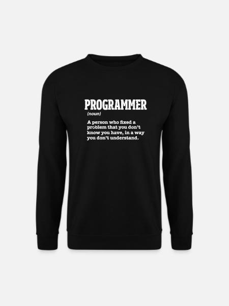 programmeur - Sweat-shirt Unisexe - noir