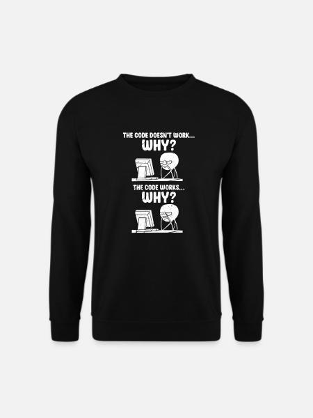programmeur - Sweat-shirt Unisexe - noir