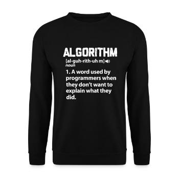 Programmierer - Unisex Pullover - Schwarz - Vorne - Alina (178cm) & Michal (187cm)