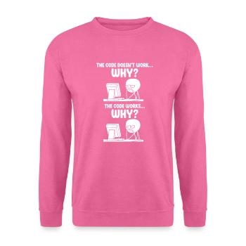 Programmeur informatique programmation informatique - Sweat-shirt Unisexe - rose - Devant