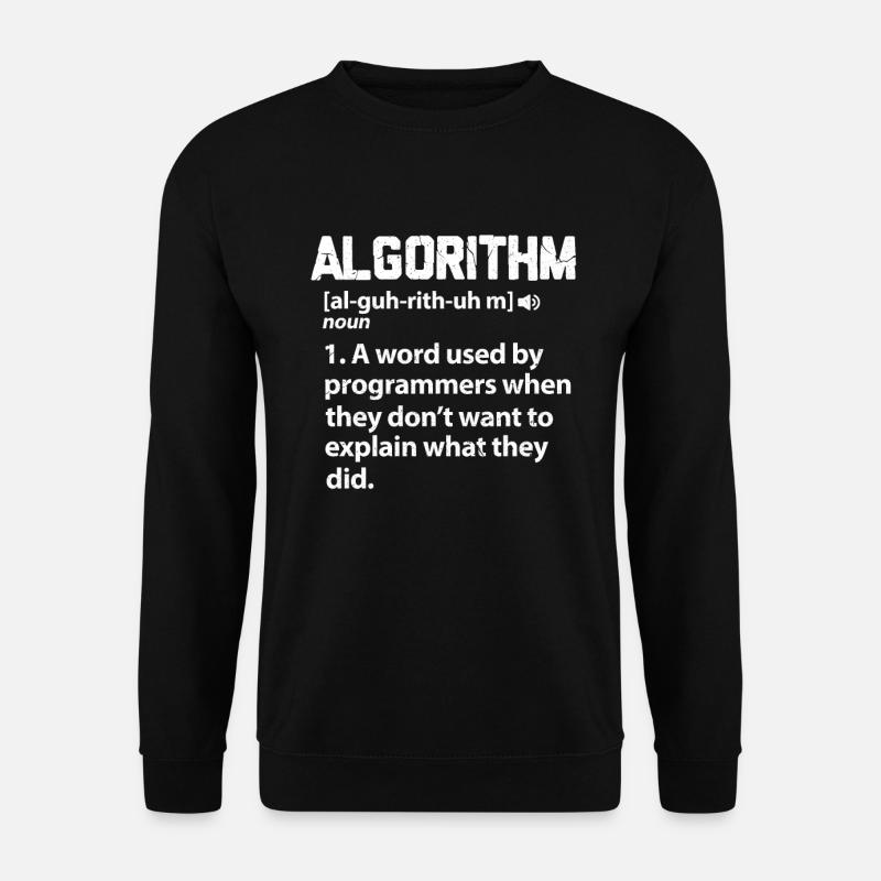 Programmierer Code Coder Programmieren Geschenk - Unisex Pullover - Schwarz