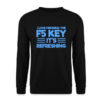 Programmer - Unisex Sweatshirt - black - Front - Alina (178cm) & Michal (187cm)