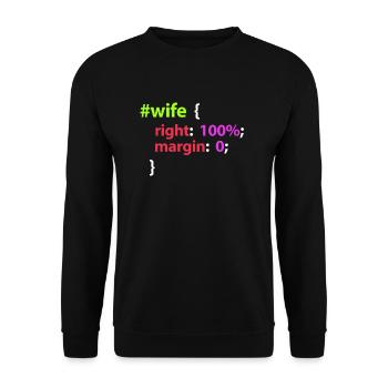 Programmierer - Unisex Pullover - Schwarz - Vorne - Alina (178cm) & Michal (187cm)