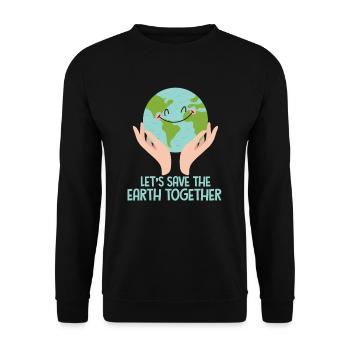 Changement climatique - Sweat-shirt Unisexe - noir - Devant - Alina (178cm) & Michal (187cm)