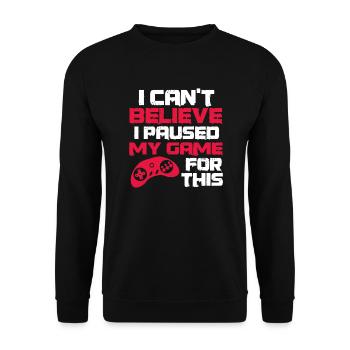 Gaming - Sweat-shirt Unisexe - noir - Devant - Alina (178cm) & Michal (187cm)