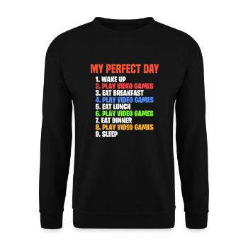 Gaming - Sweat-shirt Unisexe - noir - Devant - Alina (178cm) & Michal (187cm)