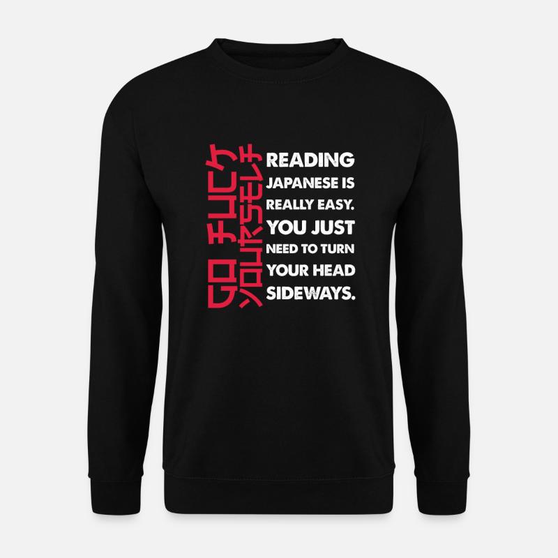 Japanese reading - Unisex Sweatshirt - black