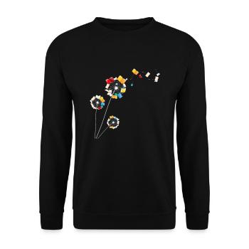 Read - Unisex Sweatshirt - black - Front - Alina (178cm) & Michal (187cm)