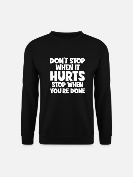 Fitness - Unisex Pullover - Schwarz