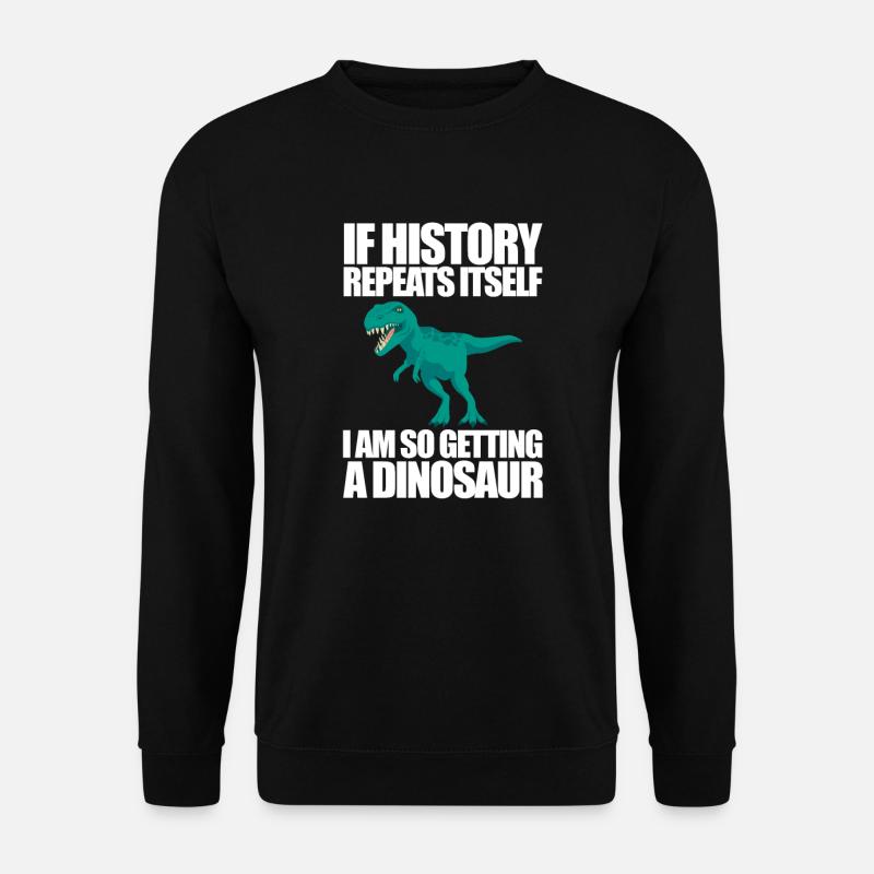 Dinosaures - Sweat-shirt Unisexe - noir