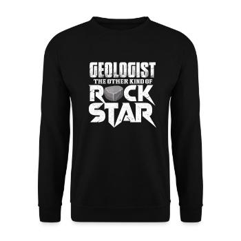 geologist - Unisex Sweatshirt - black - Front - Alina (178cm) & Michal (187cm)