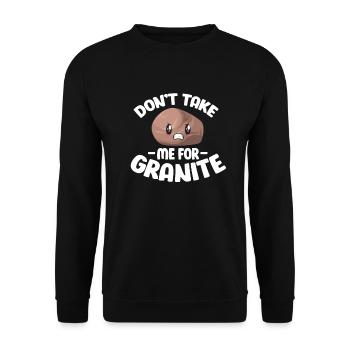 Geologie - Unisex Pullover - Schwarz - Vorne - Alina (178cm) & Michal (187cm)