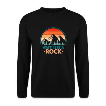 Geologie Geologe Geologin Gestein Steine Geschenk - Unisex Pullover - Schwarz - Vorne - Alina (178cm) & Michal (187cm)