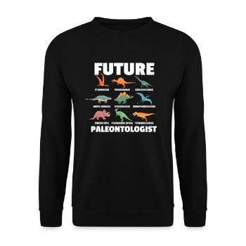 Paléontologie fossile de fouille de dinosaure - Sweat-shirt Unisexe - noir - Devant - Alina (178cm) & Michal (187cm)
