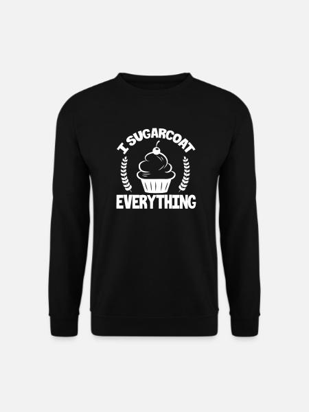 Backen Bäcker Kuchen Bäckerei Bäckerin Geschenk - Unisex Pullover - Schwarz