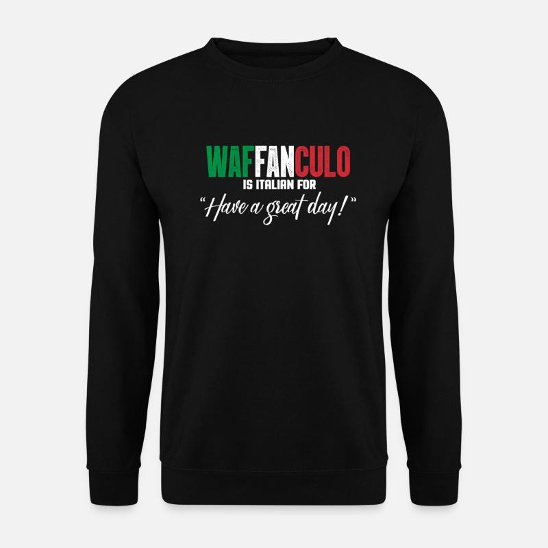 Italiener Italien Italienisch Italia Geschenk - Unisex Pullover - Schwarz