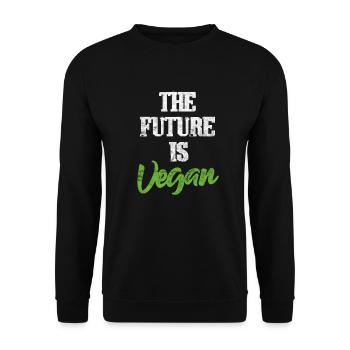 Cadeau de vaganisme vegan vegan vegan - Sweat-shirt Unisexe - noir - Devant - Alina (178cm) & Michal (187cm)