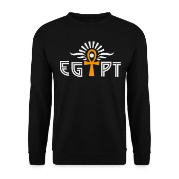 Egypte croix d'ankh - Sweat-shirt Unisexe - noir - Devant - Alina (178cm) & Michal (187cm)