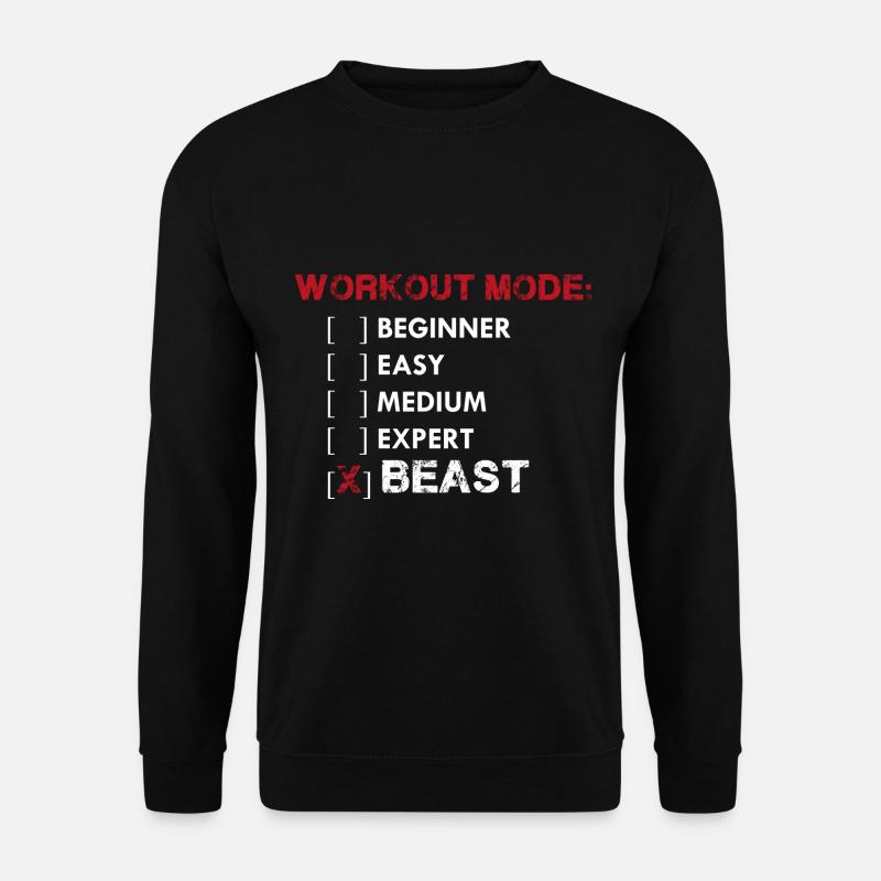 Trainingsmodus BEAST - Unisex Pullover - Schwarz