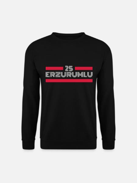 Erzurum 25 Türkei Turkiye Geschenk Urlaub TR Türk - Unisex Pullover - Schwarz