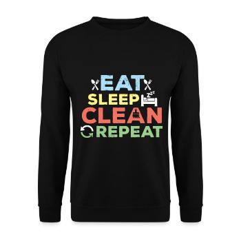 Caretaker Caretaker Facility Management - Unisex Sweatshirt - black - Front - Alina (178cm) & Michal (187cm)
