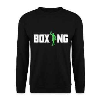 Cadeau De Boxe Boxeur Amateur - Sweat-shirt Unisexe - noir - Devant - Alina (178cm) & Michal (187cm)