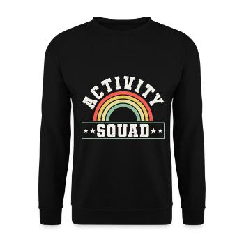 Activity Assistant Squad Team - Unisex Pullover - Schwarz - Vorne - Alina (178cm) & Michal (187cm)
