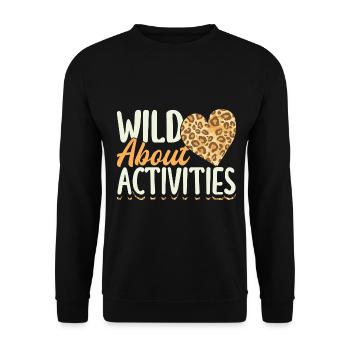 Activity Assistant Squad Team - Unisex Pullover - Schwarz - Vorne - Alina (178cm) & Michal (187cm)