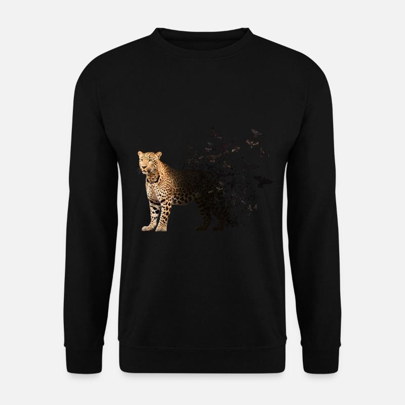 Leopard - Unisex Pullover - Schwarz