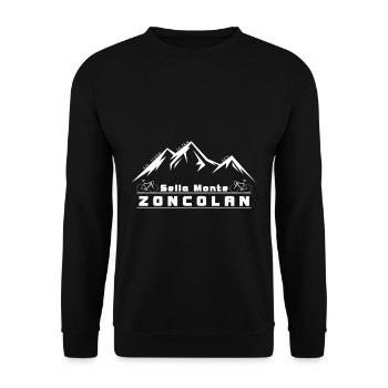 Monte Zoncolan - Unisex Sweatshirt - black - Front - Alina (178cm) & Michal (187cm)