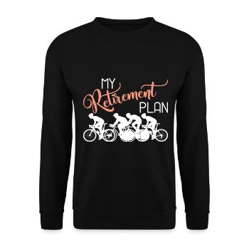 Vélo cycliste Cycliste cycliste - Sweat-shirt Unisexe - noir - Devant - Alina (178cm) & Michal (187cm)