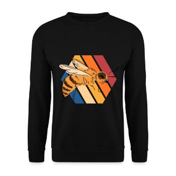 Abeilles Apiculteurs Abeilles Abeilles Amateurs de miel Amateurs de miel Amateurs de miel - Sweat-shirt Unisexe - noir - Devant - Alina (178cm) & Michal (187cm)