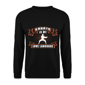 Karate Black Belt Gi Uniform - Unisex Pullover - Schwarz - Vorne - Alina (178cm) & Michal (187cm)
